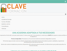 Tablet Screenshot of claveformacion.com